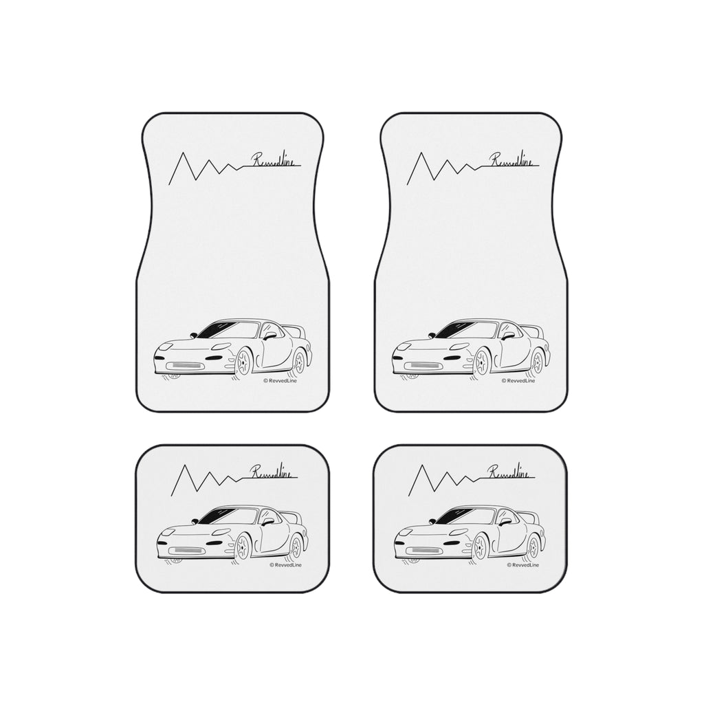 Revvedline RX7 Floor Mats Set Of 4