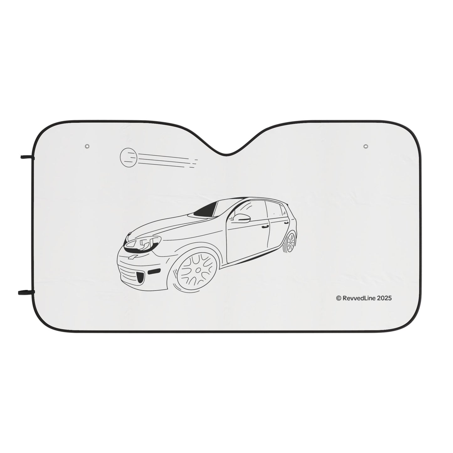 Revvedline-Collections Car Sun Shade Signature Logo Design-2-Style-1