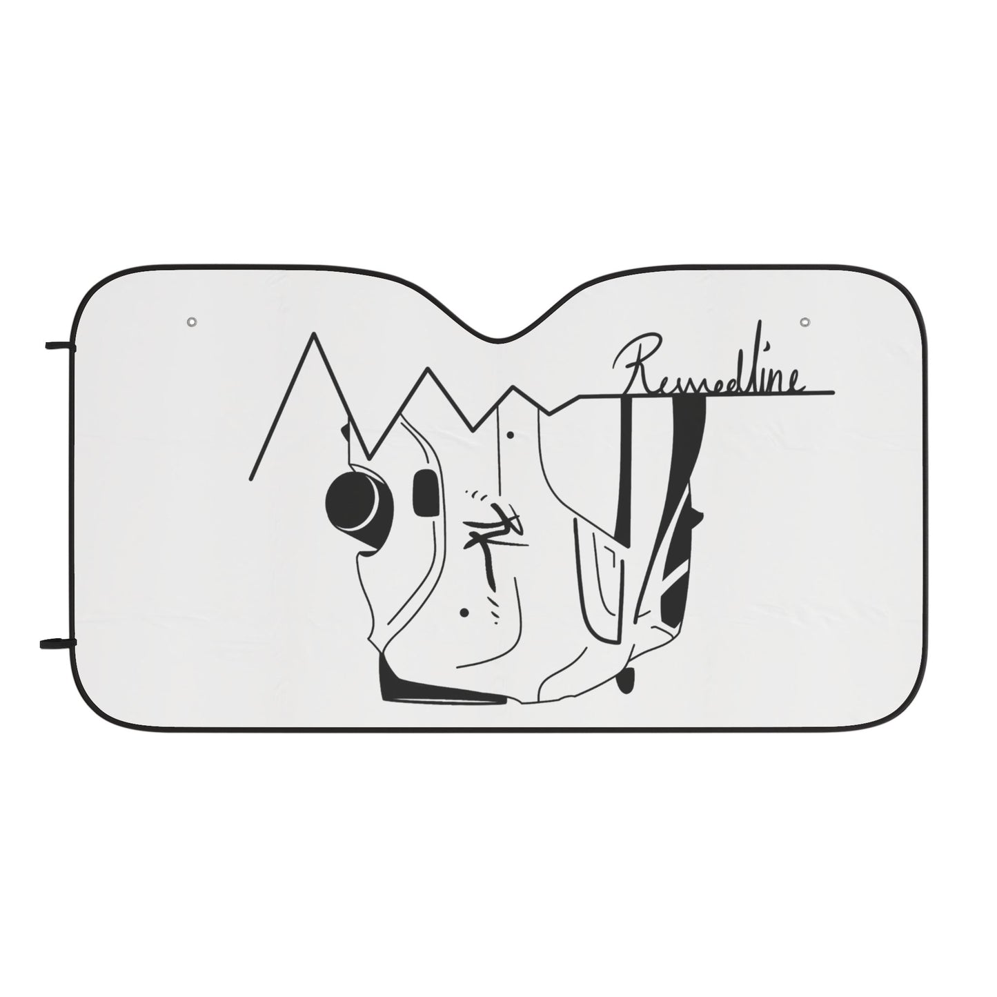Revvedline-Collections Car Sun Shade Signature Logo