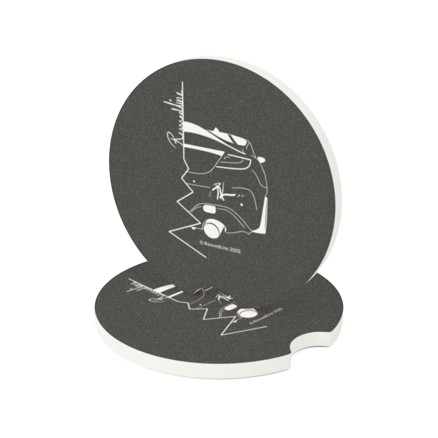 Soapstone Car Coaster — Revvedline-Collection Signature Logo