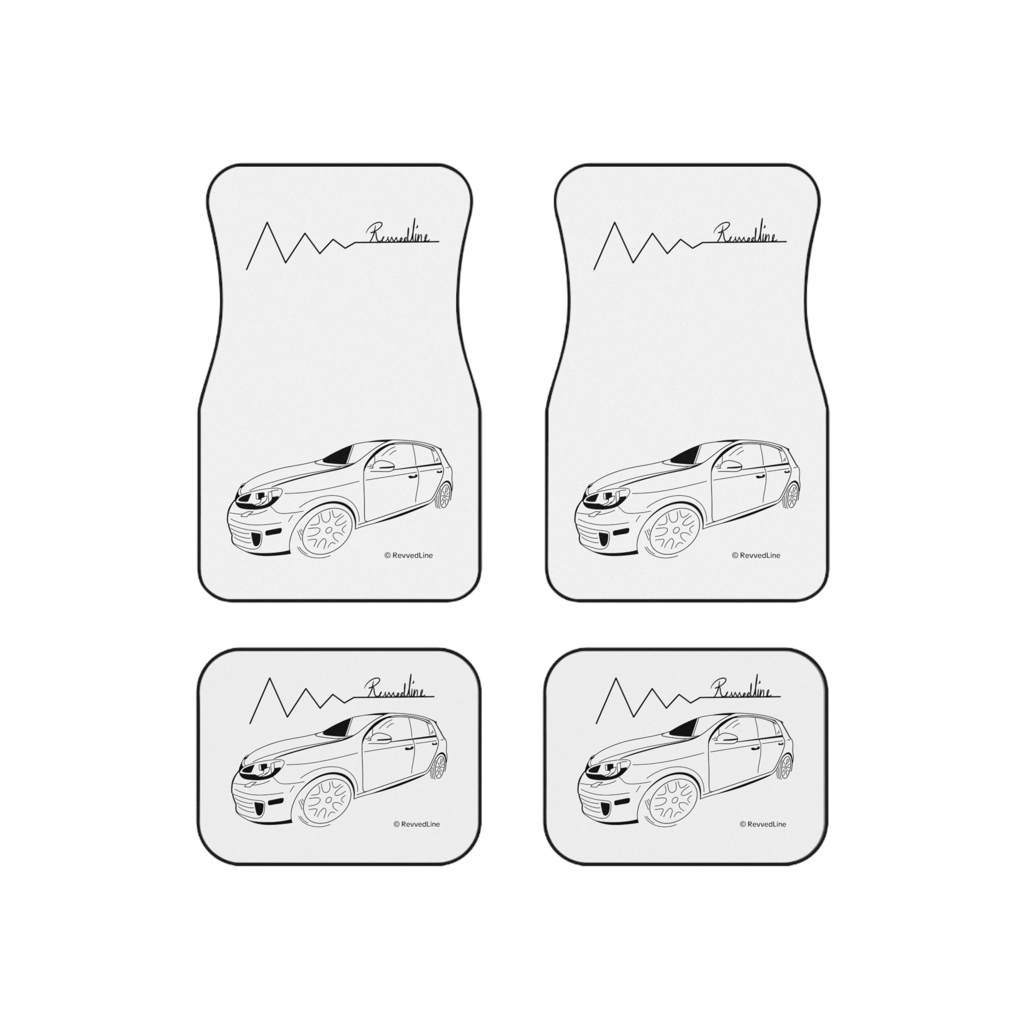 Revvedline MK6 GTI Floor Mats Set Of 4