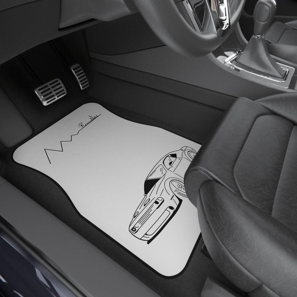 Revvedline Hellcat Challenger Floor Mats Set Of 4