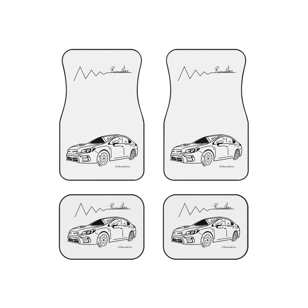 Revvedline WRX Car Mats Set Of 4