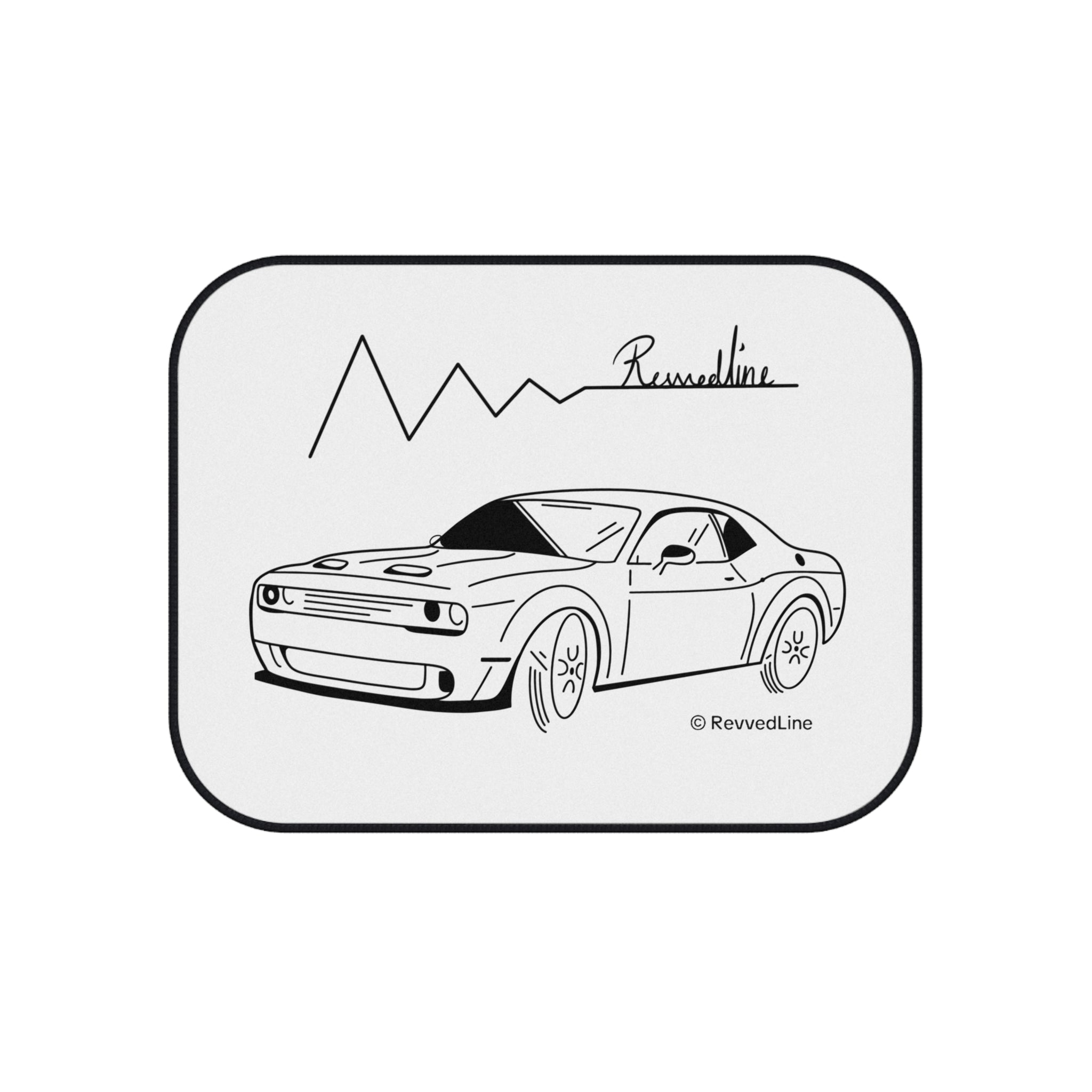 Revvedline Hellcat Challenger Floor Mats Set Of 4