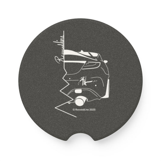 Soapstone Car Coaster — Revvedline-Collection Signature Logo