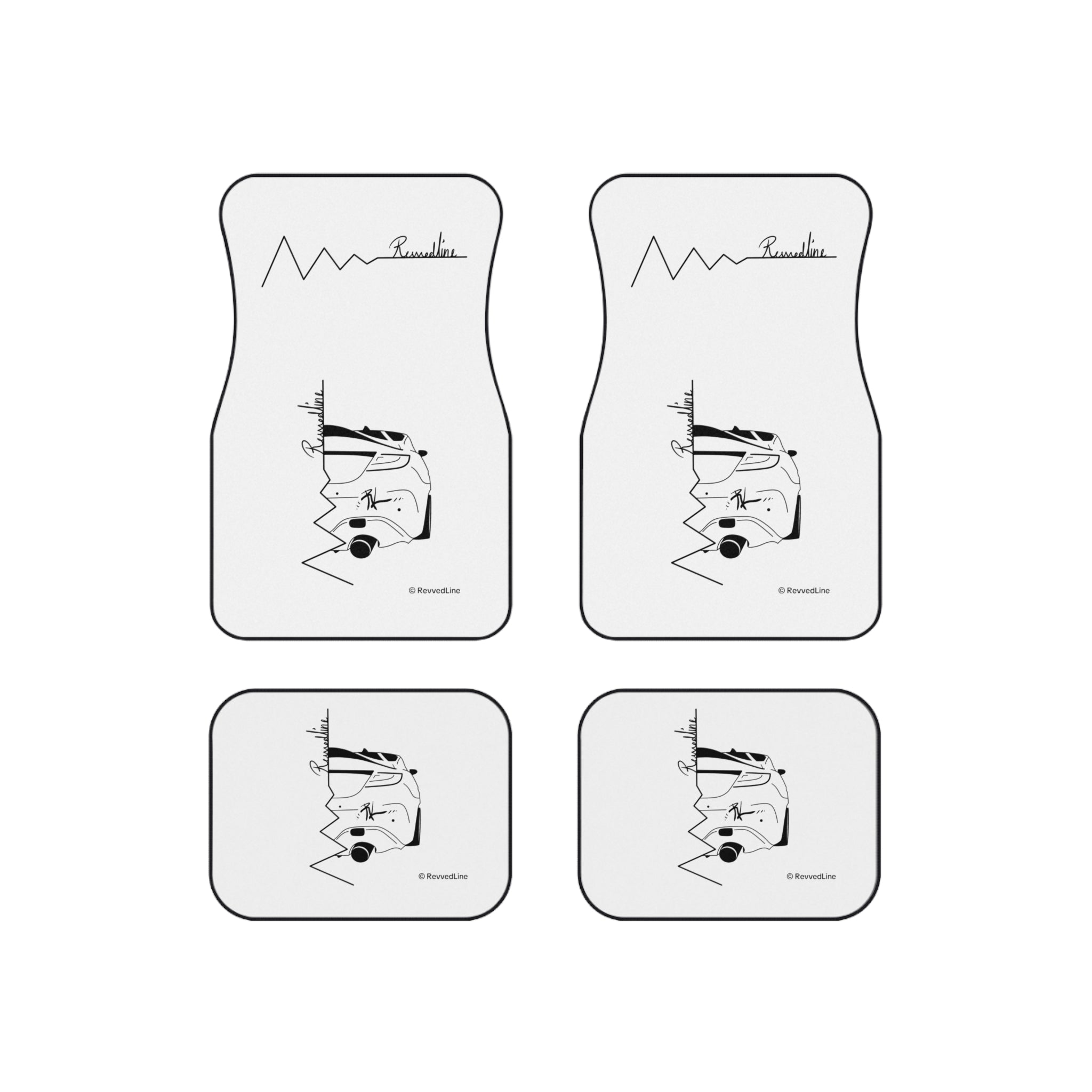 Revvedline GR86 Signature Logo Floor Mats Set Of 4