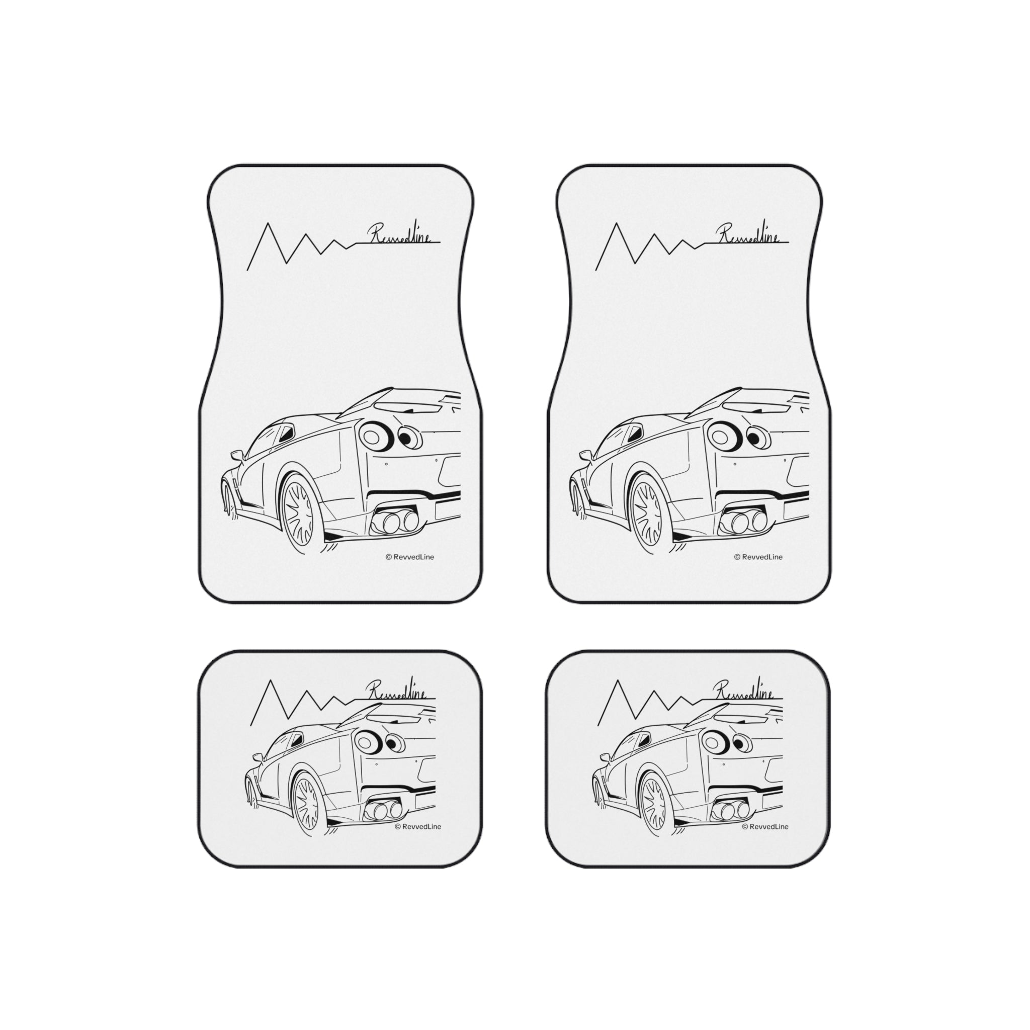 Revvedline GTR R35 Floor Mats Set Of 4