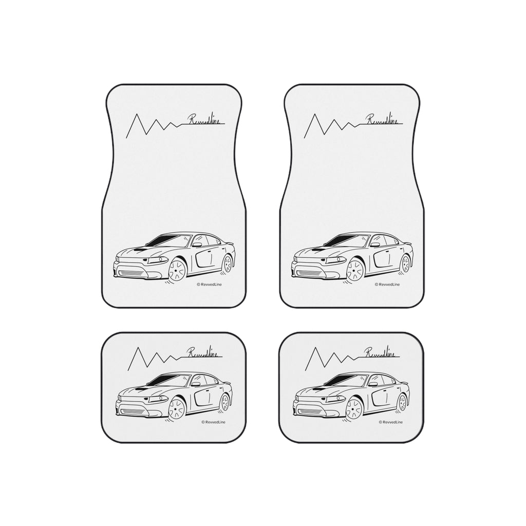 Revvedline HellCat Charger Floor Mats Set Of 4