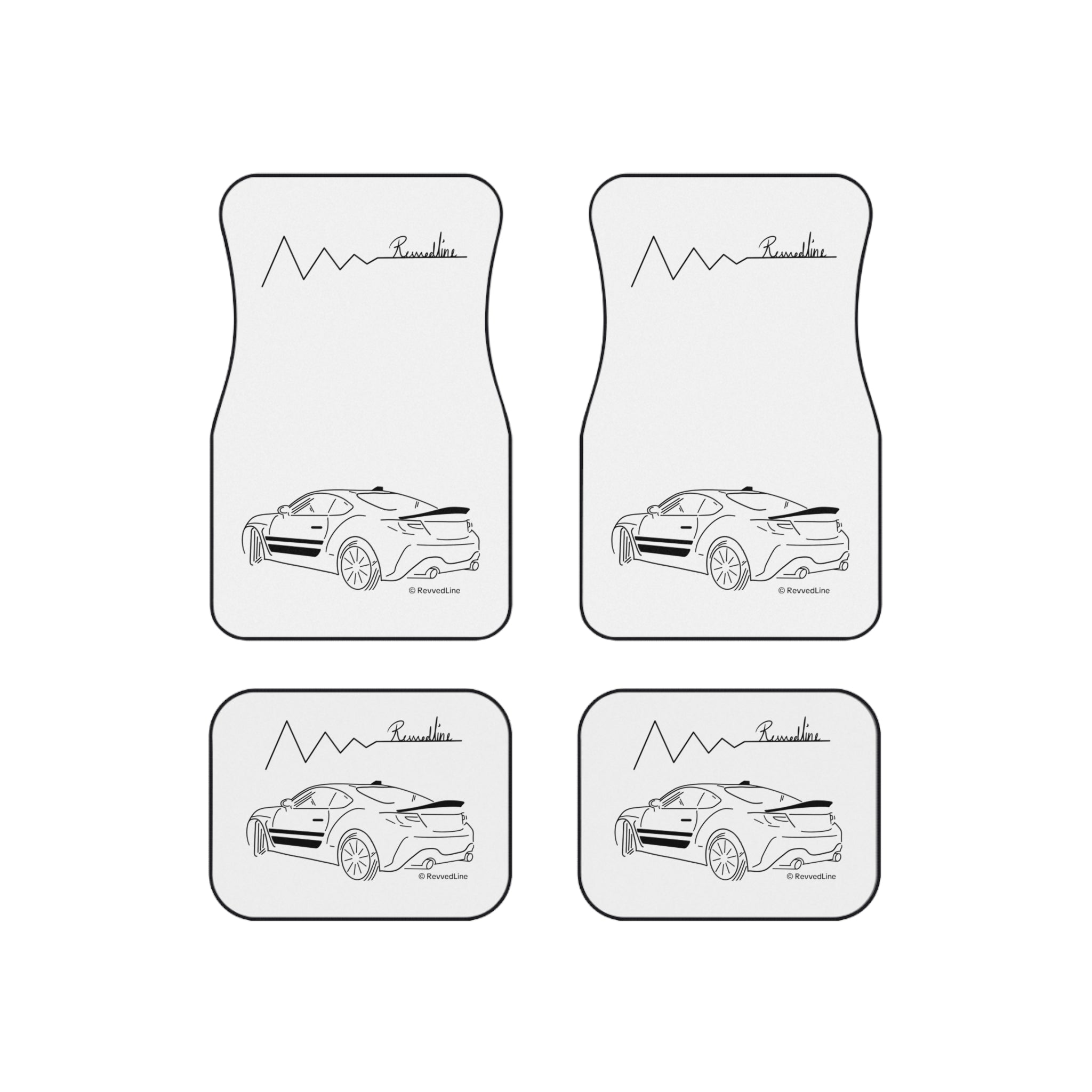 Revvedline GR86 Trueno Floor Mats Set Of 4