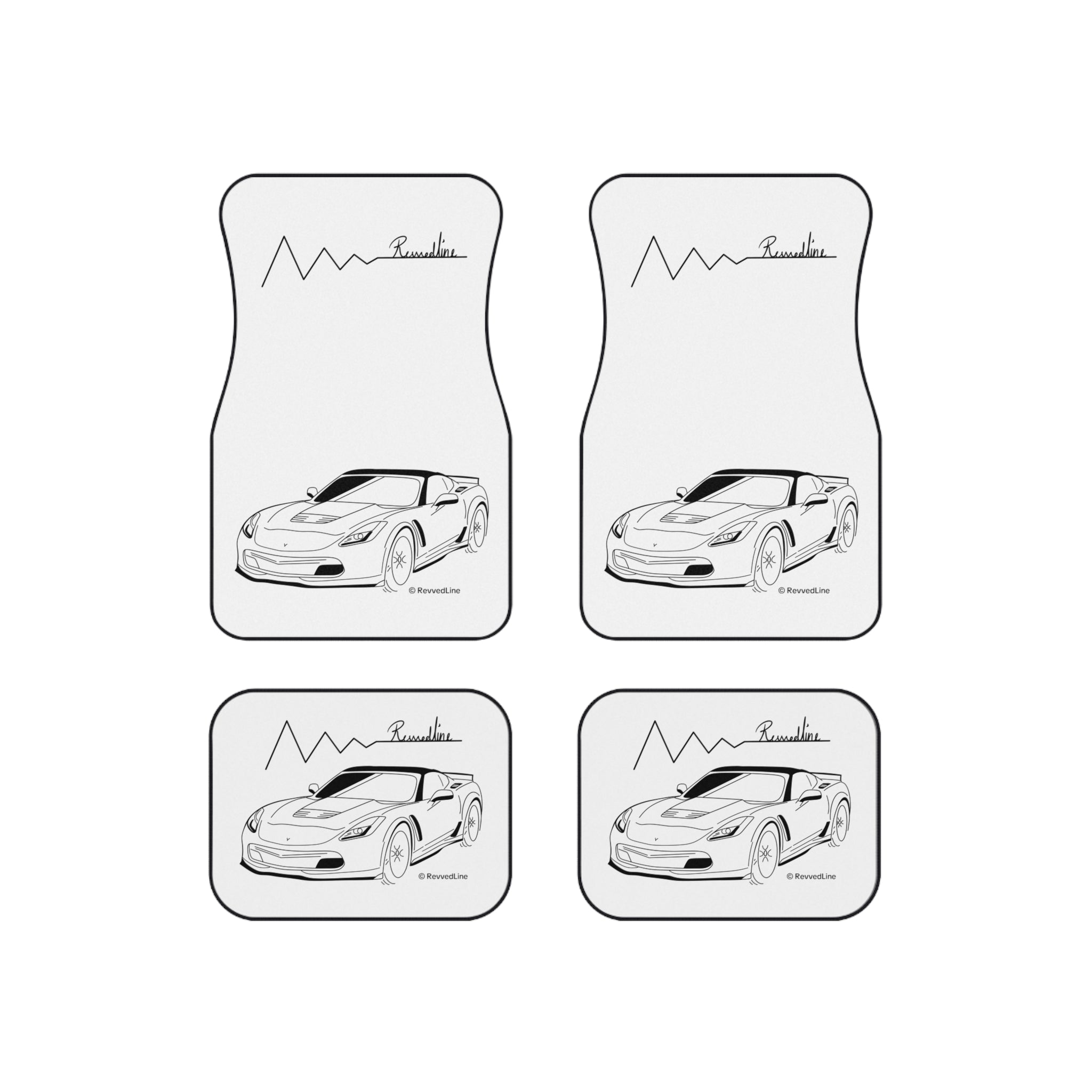 Revvedline Corvette C7 Floor Mats Set Of 4