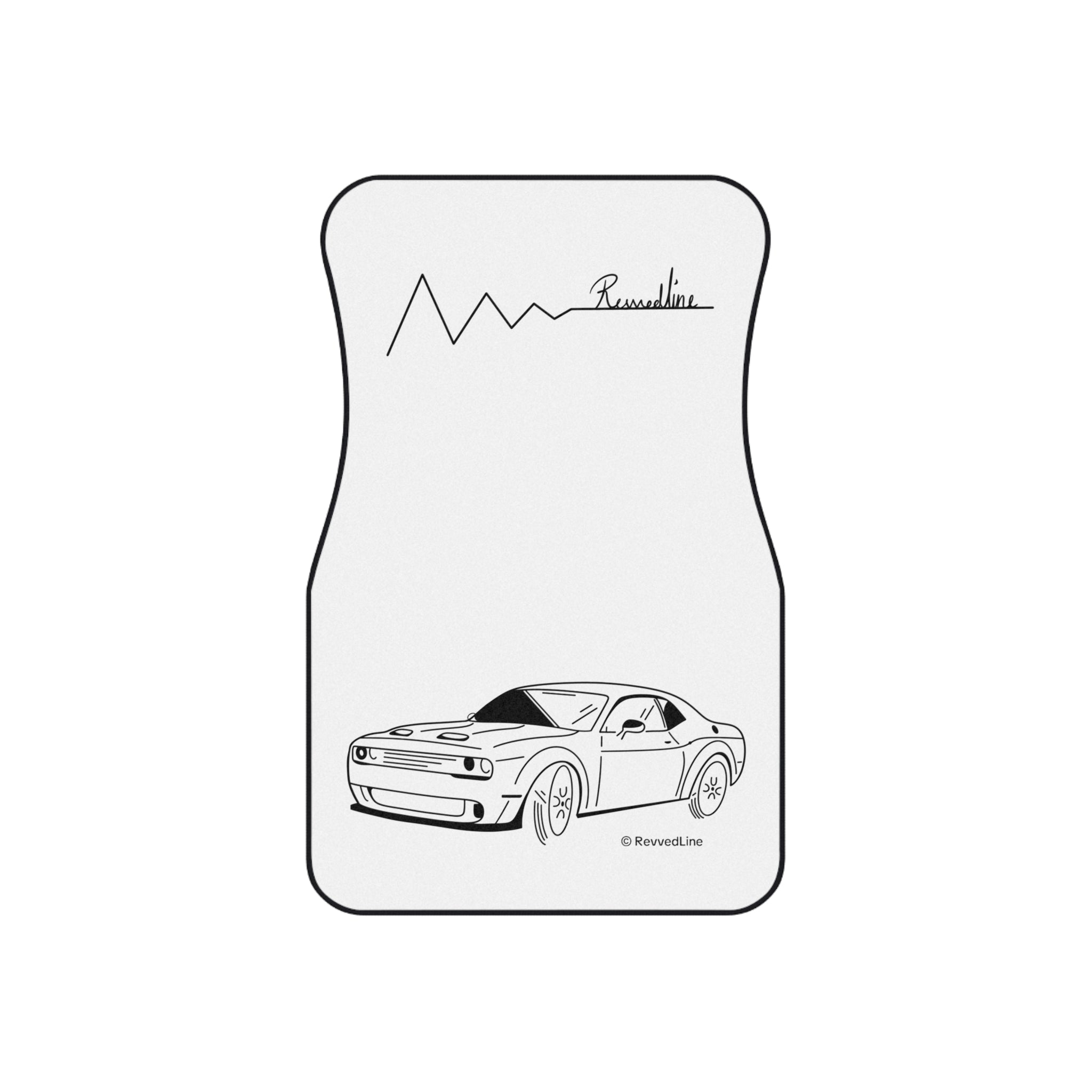 Revvedline Hellcat Challenger Floor Mats Set Of 4