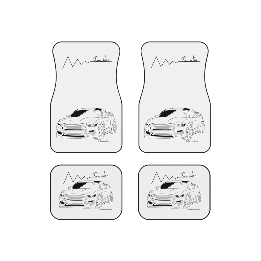 Revvedline Mustang Shelby Floor Mats Set Of 4